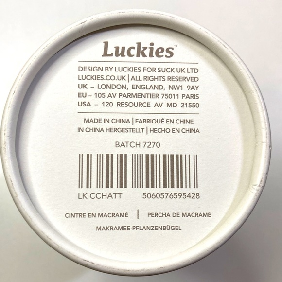 DIY Macrame Plant Pot Hanger🪴Calm Club hang time brand great for inside or out - Picture 3 of 3